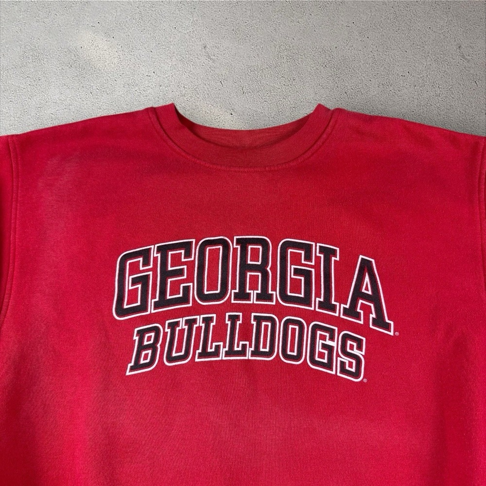 Vintage Georgia Bulldogs Sweatshirt XL Soffe UGA Red NCAA Crewneck‎ 90s - Picture 2 of 6